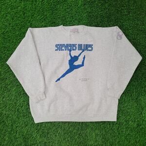 Vintage 1998 Santee Steven-Blues Sweatshirt Womens XL 26x27 Baggy Gray